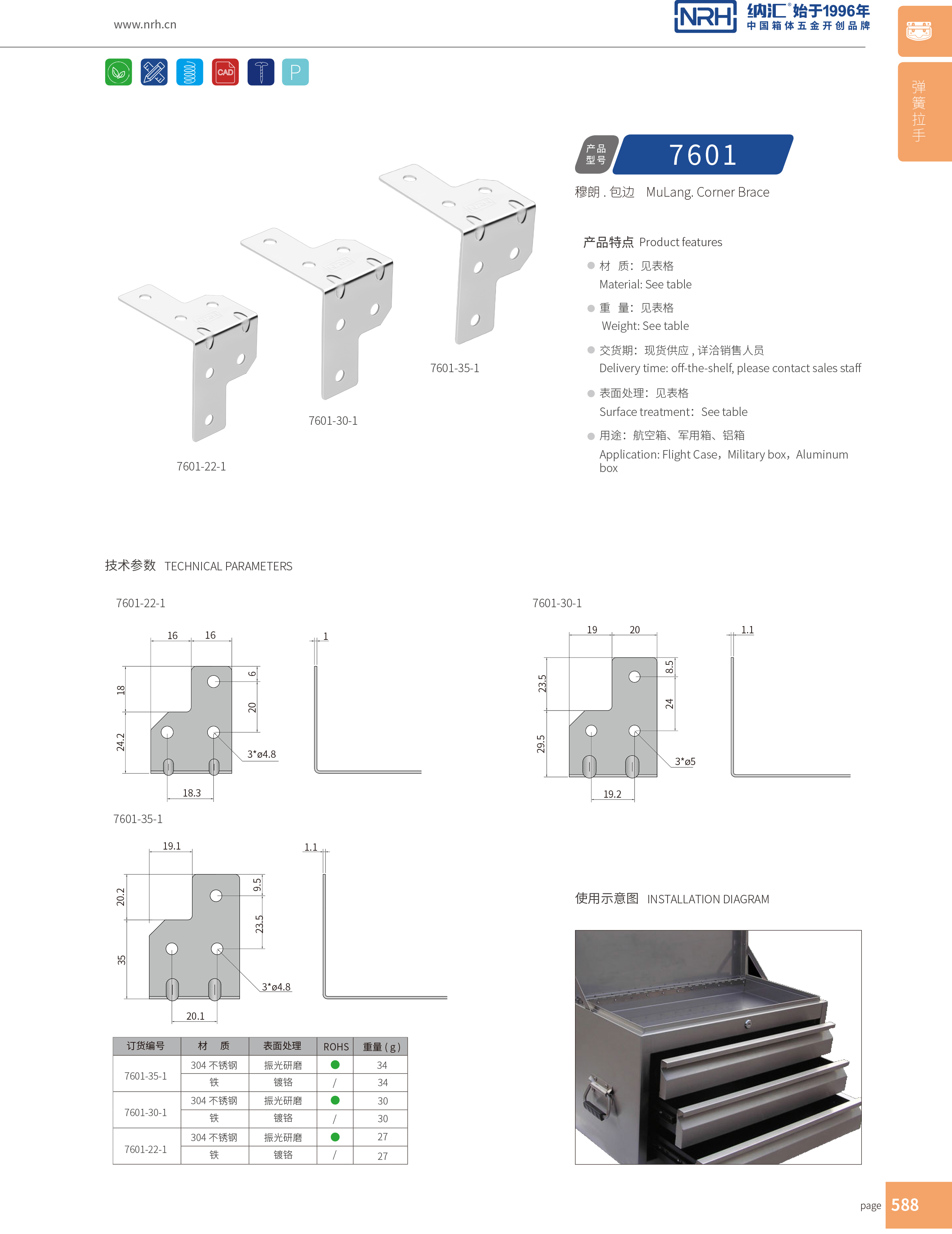 包边7601-35-1工具箱包角码_木箱护角_NRH丝瓜视频免费在线观看包边 